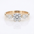 7/8ct TDW Lab grown Diamond Three-Stone Engagement Ring