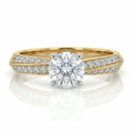 7/8ct TDW Lab grown Diamond Classic Engagement Ring