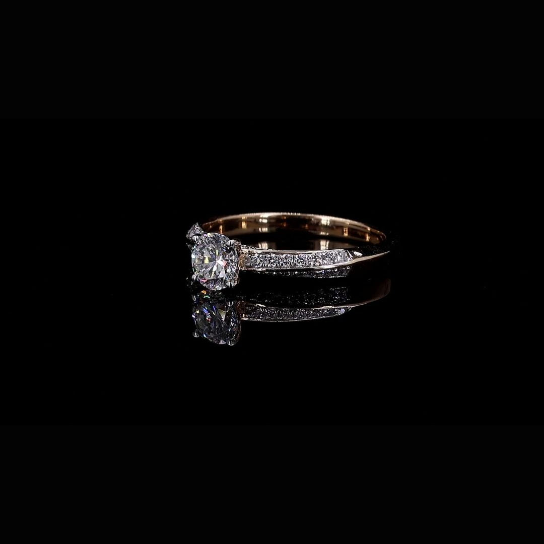 7/8ct TDW Lab grown Diamond Classic Engagement Ring