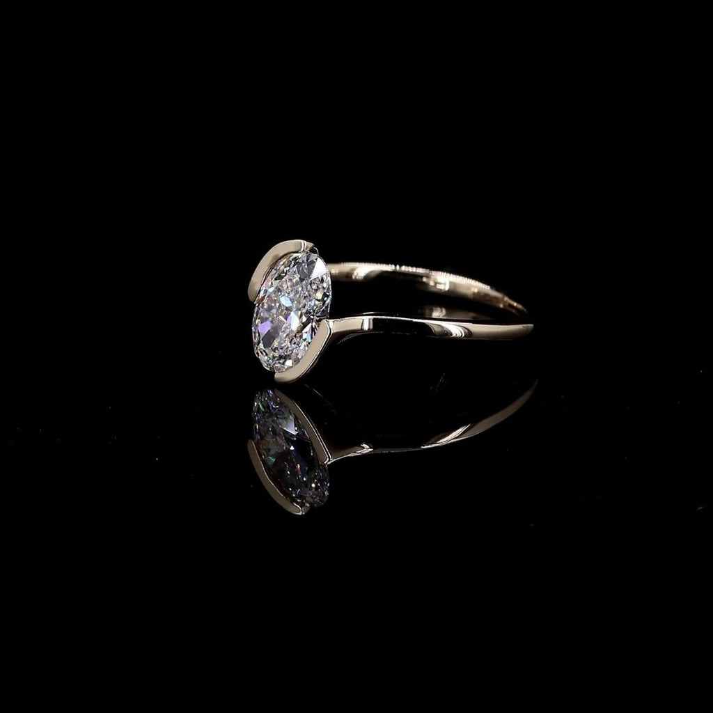 1 1/4ct TDW Lab grown Diamond Solitaire Engagement Ring