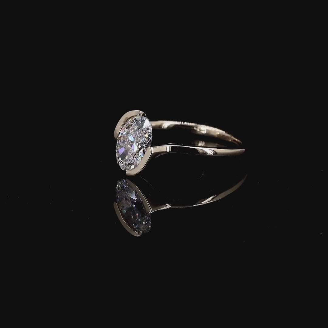 1 1/4ct TDW Lab grown Diamond Solitaire Engagement Ring